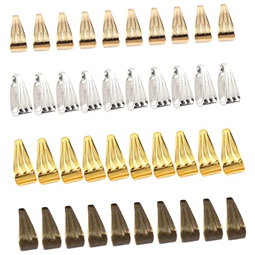 Sewroro 400 Stück Halskette DIY Anhänger Klappverschluss Schmuckverbindungen Gold Silber Antikbronze und Gold für Kreative Schmuckgestaltung und Schlüsselanhänger von Sewroro
