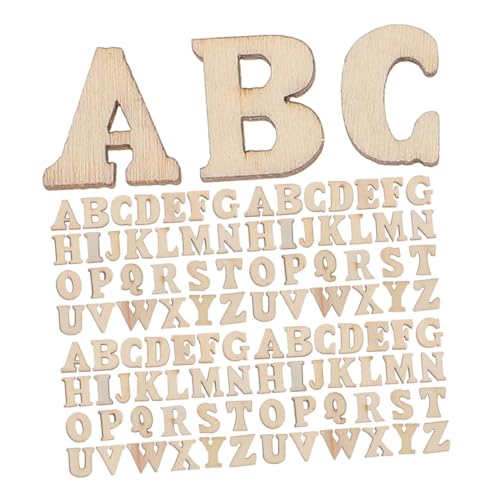 Sewroro 416 Stück Teiliges Rustikales Holzalphabet zum Basteln Naturbelassene Hohe Holzbuchstaben zum Bemalen und Personalisieren Glatte Kanten für Diy-projekte und Kreative Wohnkultur von Sewroro
