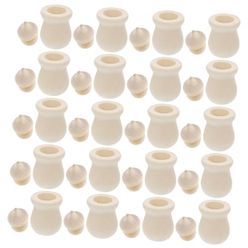 Sewroro 5 Boxen Unbehandelte Holzgläser für DIY Bastelprojekte Naturbelassene Leichte Holzgefäße mit Glatter Oberfläche Spielzeuge und Dekorative Handwerksornamente Sewroro 5 Boxen Unbehandelte Holzgläser für DIY Bastelprojekte Naturbelassene Leichte Holzgefäße mit Glatter Oberfläche Spielzeuge und Dekorative Handwerksornamente von Sewroro