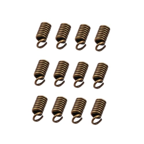 Sewroro 5 Packungen DIY Schmuckverbinder Antik Messing Feder Schnappverschluss Leicht und Langlebig für Armbänder Halsketten Basteln und Personalisierte Schmuckherstellung von Sewroro