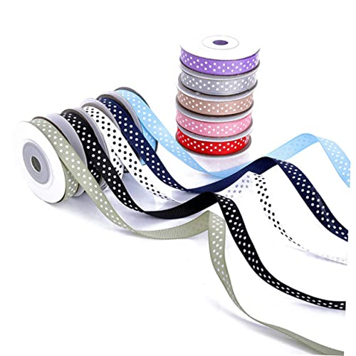 Sewroro 5 Rollen Breites Ripsband mit Rundpunkten Weißes Geschenkband für DIY Dekoration Party und Hochzeit für Schleifen Haaraccessoires und Bastelprojekte Sewroro 5 Rollen Breites Ripsband mit Rundpunkten Weißes Geschenkband für DIY Dekoration Party und Hochzeit für Schleifen Haaraccessoires und Bastelprojekte von Sewroro