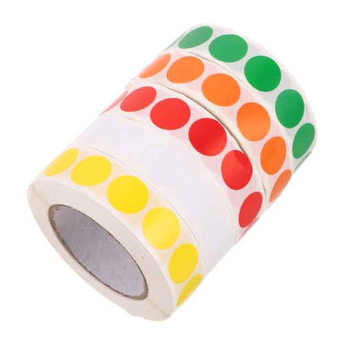 Sewroro 5 Rollen Klebeetiketten Selbstklebende Blanko Aufkleber zum Beschriften Farbcodierte Etiketten für Büro Inventar und Organisationszwecke Sewroro 5 Rollen Klebeetiketten Selbstklebende Blanko Aufkleber zum Beschriften Farbcodierte Etiketten für Büro Inventar und Organisationszwecke von Sewroro