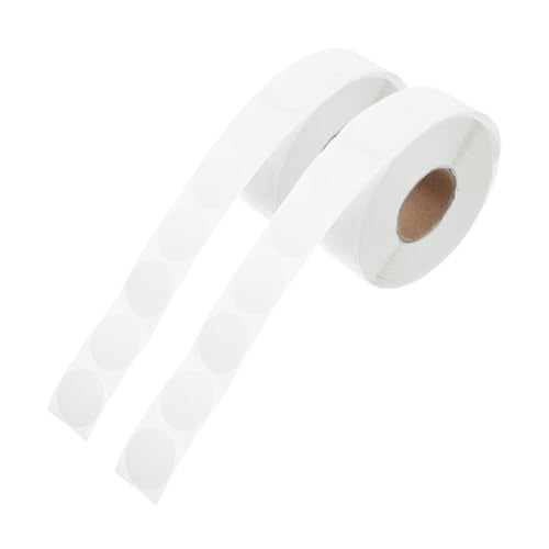 Sewroro 5 Rollen Runde Etikettenrollenaufkleber Küchenetiketten Für Behälter Punktaufkleber Verschließen Klebeetiketten Organisieren Weiß Aufkleber Aus Beschichtetem Papier von Sewroro