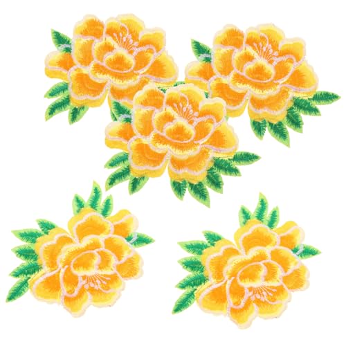Sewroro 5 Stück Bestickte Bügelaufnäher Blumenmotive Patches zum Aufbügeln zum Reparieren und Dekorieren von Jeans Jacken Taschen und Kleidung Sewroro 5 Stück Bestickte Bügelaufnäher Blumenmotive Patches zum Aufbügeln zum Reparieren und Dekorieren von Jeans Jacken Taschen und Kleidung von Sewroro