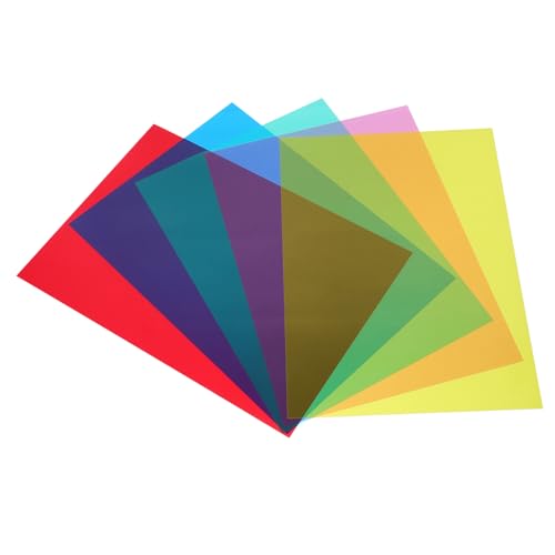 Sewroro 5 Stück Durchscheinende Gelatine Leichtes Gel Transparenter Film Gele Für Die Beleuchtung Farbige Überzüge Farbfilm Für Die Beleuchtung Farbgele Für Beleuchtungszwecke Pvc Sewroro 5 Stück Durchscheinende Gelatine Leichtes Gel Transparenter Film Gele Für Die Beleuchtung Farbige Überzüge Farbfilm Für Die Beleuchtung Farbgele Für Beleuchtungszwecke Pvc von Sewroro