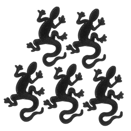 Sewroro 5 Stück Gecko Stoff Patch Schuh Charm Leoparden Plüsch Clogs Schnecken Zappelspielzeug Moderne Kleiderhaken Axolotl Dehnbare Spielzeuge Kleiderhaken Für Draußen von Sewroro