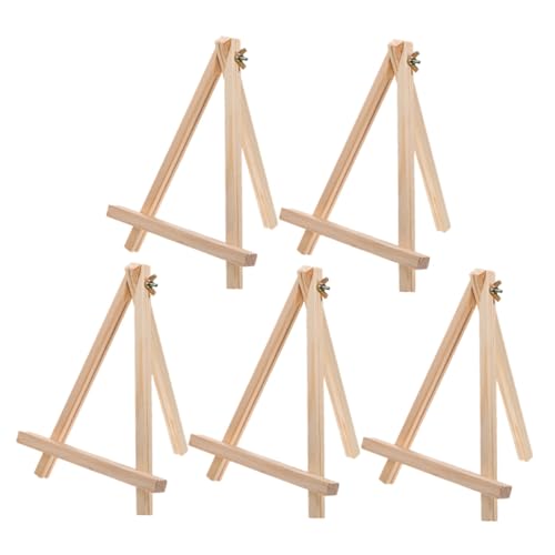 Sewroro 5 Stück Kleine Holzstaffeleien mit Verstellbarem Dreibein ständer für Bilder Fotos Karten und Malerei Faltbar Leicht und Stabil für Unterricht Ausstellungen und Dekoration Sewroro 5 Stück Kleine Holzstaffeleien mit Verstellbarem Dreibein ständer für Bilder Fotos Karten und Malerei Faltbar Leicht und Stabil für Unterricht Ausstellungen und Dekoration von Sewroro
