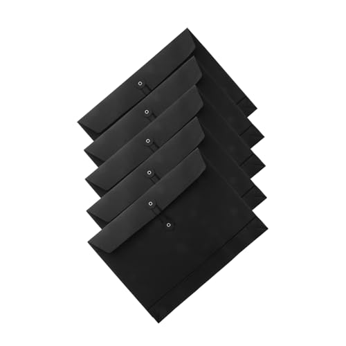 Sewroro 5 Stück Kraft Papier Umschläge Große Kapazität Dokumenten Organizer mit Schnurverschluss für Büro Meetings und Geschäftsreisen Sewroro 5 Stück Kraft Papier Umschläge Große Kapazität Dokumenten Organizer mit Schnurverschluss für Büro Meetings und Geschäftsreisen von Sewroro