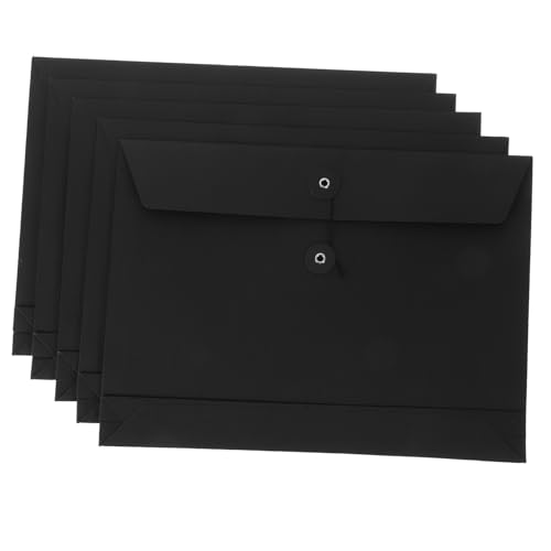 Sewroro 5 Stück Kraftpapiertüten Wandordner Ordner Schlitzordner Dokumentenordner Akten Fünf Dokumententaschen Kraftordner Mit Taschen Desktop Datei Organizer Organizer Schwarz Sewroro 5 Stück Kraftpapiertüten Wandordner Ordner Schlitzordner Dokumentenordner Akten Fünf Dokumententaschen Kraftordner Mit Taschen Desktop Datei Organizer Organizer Schwarz von Sewroro