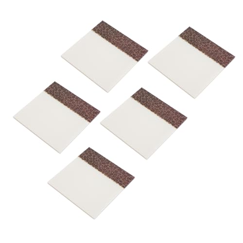 Sewroro 5 Stück Leopard Notizblöcke Selbstklebende Memo Pads für Schule Büro und Zuhause Praktische Haftnotizen Trendigem Design für Notizen und Kreative Projekte von Sewroro