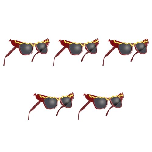 Sewroro 5 Stück Lustige Partybrillen Tanzparty Make-Up Kostüm Sonnenbrillen Hot Dog Brillen Cool Geformte Brillen Photo Booth Requisiten Für Halloween Weihnachten Sewroro 5 Stück Lustige Partybrillen Tanzparty Make-Up Kostüm Sonnenbrillen Hot Dog Brillen Cool Geformte Brillen Photo Booth Requisiten Für Halloween Weihnachten von Sewroro