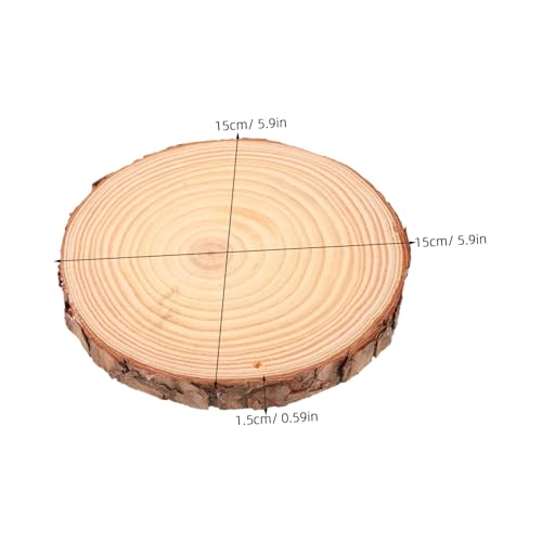 Sewroro 5 Stück Naturholzscheiben Unbehandelte Runde Holzscheiben für DIY Basteln Hochzeit Dekoration Fotografie Requisiten Kreative Wohnaccessoires Sewroro 5 Stück Naturholzscheiben Unbehandelte Runde Holzscheiben für DIY Basteln Hochzeit Dekoration Fotografie Requisiten Kreative Wohnaccessoires von Sewroro