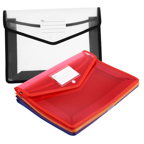 Sewroro 5 Stück Plastiktüte Knopfschnalle Knopfverschluss Kunststofftasche Ordner mit Knopfverschluss schulmaterial aktenordner Umschläge für Dokumente Dateiordner in Buchstabengröße pp Sewroro 5 Stück Plastiktüte Knopfschnalle Knopfverschluss Kunststofftasche Ordner mit Knopfverschluss schulmaterial aktenordner Umschläge für Dokumente Dateiordner in Buchstabengröße pp von Sewroro