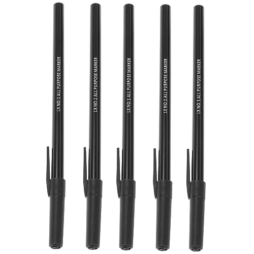 Sewroro 5 Stück Stift Für Wäscheetiketten Kleidungsetiketten Für Pflegeheime Wäsche Stift Wäschemarker Schwarze Markierungen Bekleidungsetiketten Für Marker Stift Black Abs von Sewroro