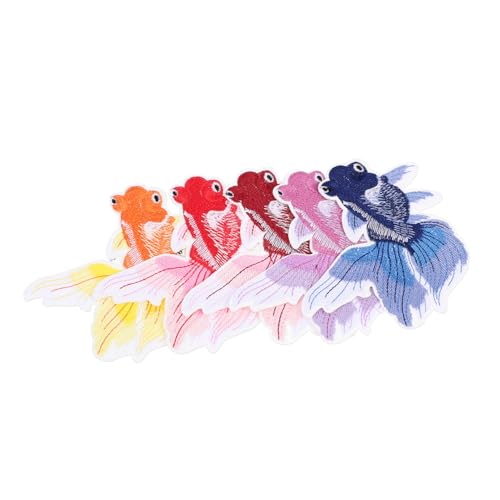 Sewroro 5 Stück -Stoffaufkleber Flicken für Kleidung Patch aufnähen Jeans-Patches Kleidung Kleidung Patch-Aufkleber für Kleidung gestickte Applique -Patches nähen Stickgarn Sewroro 5 Stück -Stoffaufkleber Flicken für Kleidung Patch aufnähen Jeans-Patches Kleidung Kleidung Patch-Aufkleber für Kleidung gestickte Applique -Patches nähen Stickgarn von Sewroro