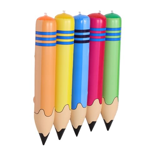 Sewroro 5 Stück Teiliges Aufblasbare Riesen Bleistifte PVC Multifunktional als Hammer und Hantel Kindergarten Lernhilfe Sport Event Dekoration Sewroro 5 Stück Teiliges Aufblasbare Riesen Bleistifte PVC Multifunktional als Hammer und Hantel Kindergarten Lernhilfe Sport Event Dekoration von Sewroro