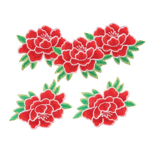 Sewroro 5 Stück Teiliges Besticktes Blumen Aufnäher Bügelbild Applikationen für Kleidung Jacken Jeans Rucksäcke Langlebig Farbintensiv zum Reparieren und Dekorieren Sewroro 5 Stück Teiliges Besticktes Blumen Aufnäher Bügelbild Applikationen für Kleidung Jacken Jeans Rucksäcke Langlebig Farbintensiv zum Reparieren und Dekorieren von Sewroro