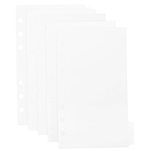Sewroro 5 Stück Teiliges Binder Einlagen Wiederverwendbare Transparente Budget Ordner Taschen Vielseitig Einsetzbar für Geldfächer Einlagen und Haushaltsbuch Leicht und Praktisch für Büro von Sewroro