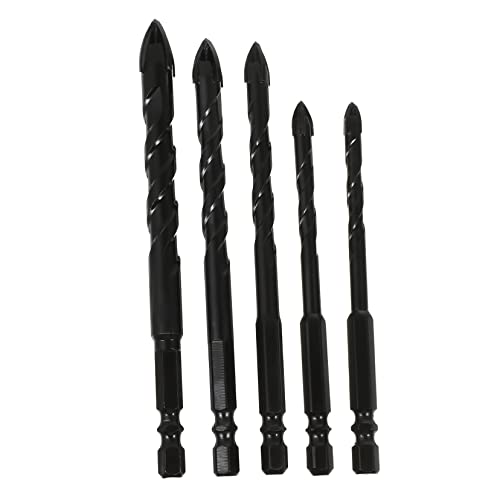 Sewroro 5 Stück Teiliges Bohrer Set für Fliesen Keramik und Präzise Bohrfunktion Hochwertige Hartmetall für Heimwerker und Profis Einsetzbar von Sewroro