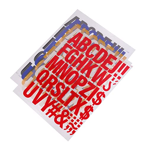 Sewroro 5 Stück Teiliges Buchstaben Aufbügler für Stoffe Färbige Patches zum Aufnähen und Dekorieren von Kleidung Rucksäcken und Mehr Einfache Anwendung für DIY Projekte von Sewroro