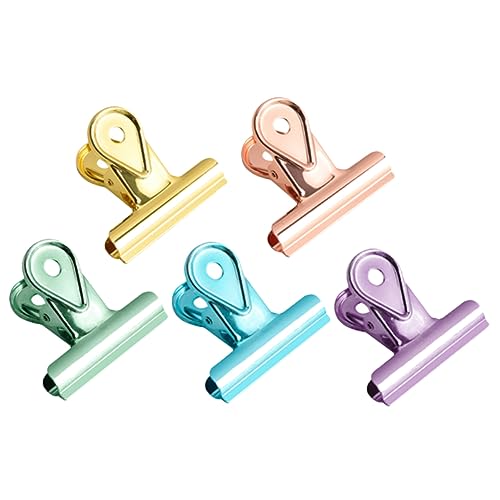 Sewroro 5 Stück Teiliges Bunter Büroklammern aus Praktische Binder Clips für Büro und Schule Organisieren von Papier Notizen und Sewroro 5 Stück Teiliges Bunter Büroklammern aus Praktische Binder Clips für Büro und Schule Organisieren von Papier Notizen und von Sewroro