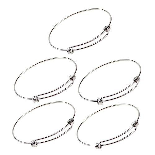 Sewroro 5 Stück Teiliges DIY Armband Verstellbare Bangles für Schmuckherstellung für Persönliche und Anlässe von Sewroro