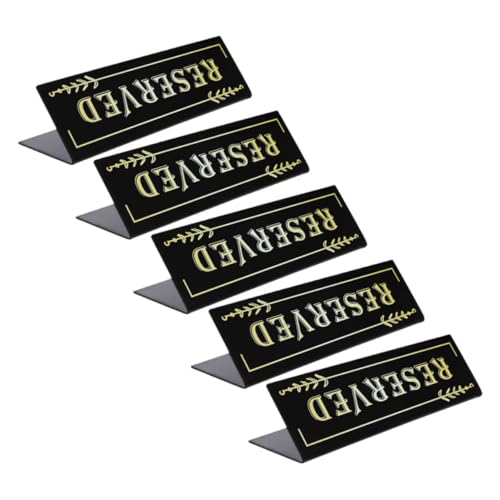 Sewroro 5 Stück Teiliges Förmiges Acryl Tischschild Doppelseitig Klare Stabile für Hochzeit Restaurant Büro Vielseitige Reservierungsschilder Sewroro 5 Stück Teiliges Förmiges Acryl Tischschild Doppelseitig Klare Stabile für Hochzeit Restaurant Büro Vielseitige Reservierungsschilder von Sewroro
