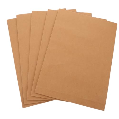 Sewroro 5 Stück Teiliges Kraftpapier Dokumentenmappe Selbstklebende Dateiordner Umschlag Ordner Organizer für Büro Schule Geschenkverpackung und Zeitschriften Aufbewahrung von Sewroro