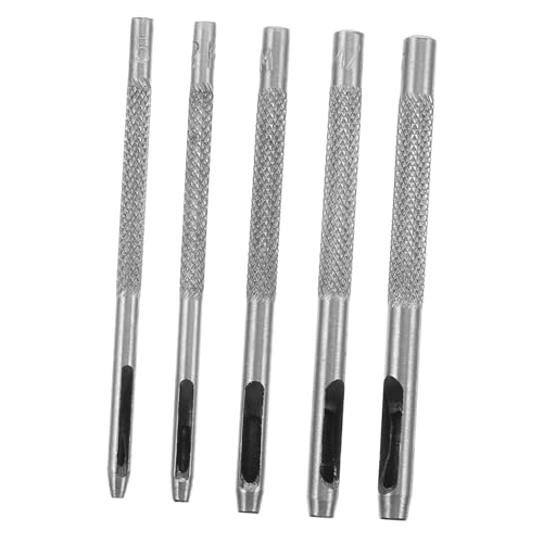 Sewroro 5 Stück Teiliges Lochstanzer Set für Präziser Lochschneider für Gürtel Handtaschen und für DIY Projekte und Kreative Anwendungen von Sewroro