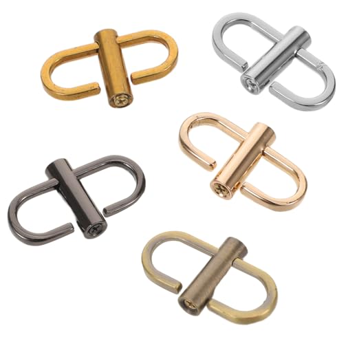 Sewroro 5 Stück Teiliges Metall Schulterriemen Schnallen Verstellbar Strap Clip für Handtaschen Kettenriemen Längenversteller Kompatibel mit Crossbody Taschen und Outdoor Zubehör Sewroro 5 Stück Teiliges Metall Schulterriemen Schnallen Verstellbar Strap Clip für Handtaschen Kettenriemen Längenversteller Kompatibel mit Crossbody Taschen und Outdoor Zubehör von Sewroro