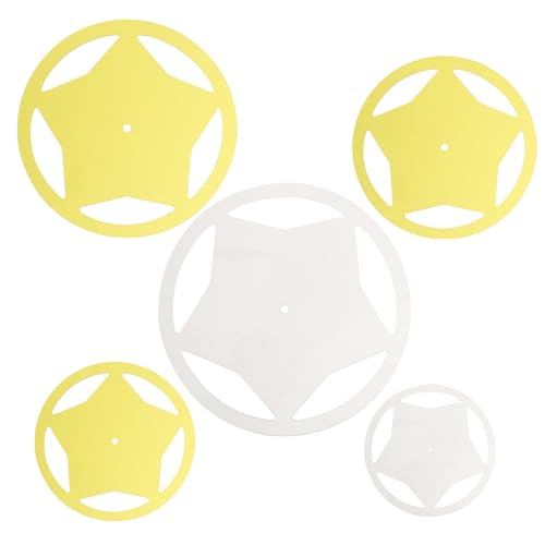 Sewroro 5 Stück Teiliges Quilting Template aus Acryl Sternförmige Nähschablone Multifunktional Transparent DIY Patchwork Lineal Präzise Markierung für Einfaches Nähen und Basteln von Sewroro