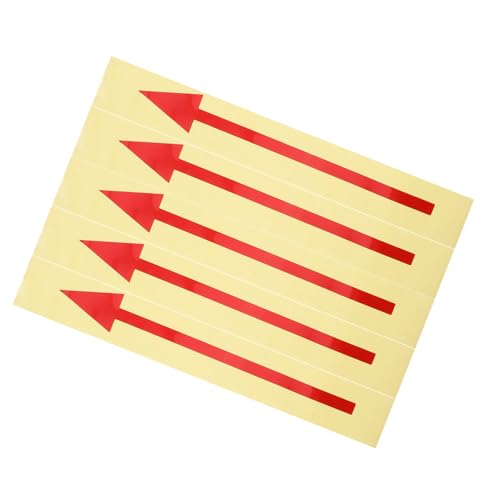 Sewroro 5 Stück Teiliges Reflektierender Pfeilaufkleber Selbstklebende Wanddekore Wasserdichte Markierung für Außenbereiche Wegweisungszeichen für Briefkästen und Straßenanweisungen von Sewroro