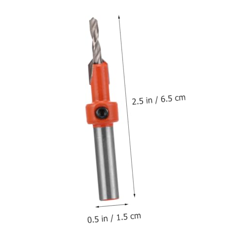 Sewroro 5 Stück Teiliges Schnellschnitt Senkbohrer für Holz mit Kegelförmigen Bohrern Spiralbohrer mit Zentrierspitze und Sechskantschlüssel für Holzschrauben DIY Bauprojekte von Sewroro