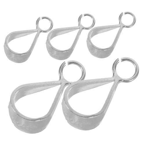 Sewroro 5 Stück Teiliges Silber Anhänger Verschlüsse für Schmuckherstellung Robuste Karabiner für und Armbänder für Diy Schmuckprojekte von Sewroro