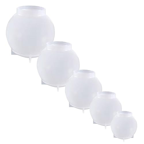 Sewroro 5 Stück Teiliges Silikonform für DIY Kristall und Epoxidharz Ballformen Flexibles Gießset für Seifen Kerzen und Bastelprojekte Sewroro 5 Stück Teiliges Silikonform für DIY Kristall und Epoxidharz Ballformen Flexibles Gießset für Seifen Kerzen und Bastelprojekte von Sewroro