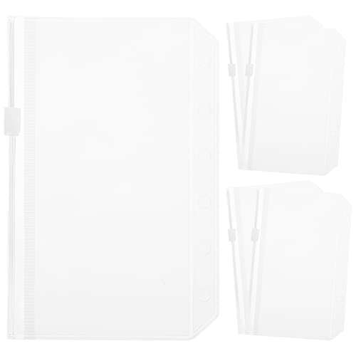 Sewroro 5 Stück Teiliges Transparente Dokumententaschen mit Reißverschluss Loose Leaf Organizer für Notizen und Dokumente und Vielseitig Praktische Aufbewahrungslösungen von Sewroro