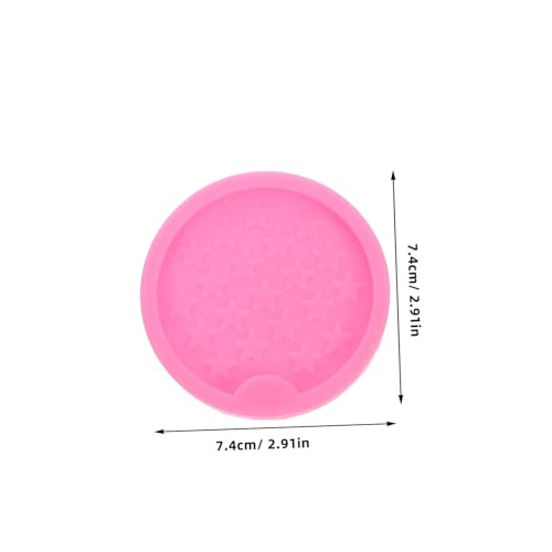 Sewroro 5 Stück Untersetzerform Silikongussformen Silikonformen Gießform Für Untersetzer Silikonformen Für Harzguss Epoxidformen Silikonformenherstellung Bastelform Rosy Silica von Sewroro