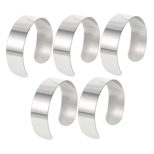 Sewroro 5 Stück Verstellbare Cuff Armband Blanks Bangle Kern für Diy Schmuckherstellung Offenes Design für Kreationen und von Sewroro