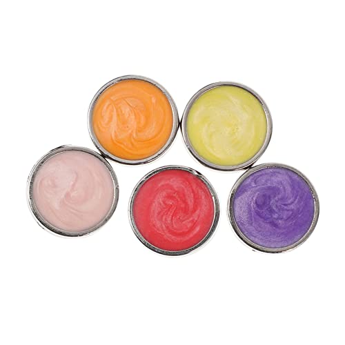 Sewroro 5 Stück Verstellbare Metall Jeansknöpfe Teiliges mit Abnehmbaren Druckknöpfen für Einfache Anpassung der Taillenweite Bunten Farben Sternenhimmel Zartgelb Orange Rosa Lila von Sewroro