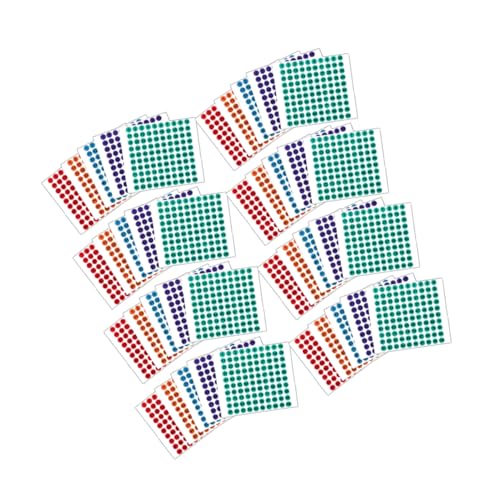Sewroro 50 Blatt Bunte Selbstklebende Zahlenaufkleber Runde Etiketten für Büro Schule Diy Bastelprojekte Organisieren und Kategorisieren von Sewroro