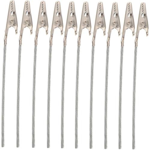 Sewroro 50 Stück Alligator Klemmen Metall Foto Halter Memo Clips für DIY Fotowand Ausweishalter Kartenhalter Multipurpose Leichte Kompakte Zettelklammern für Dekoration und Organisation von Sewroro