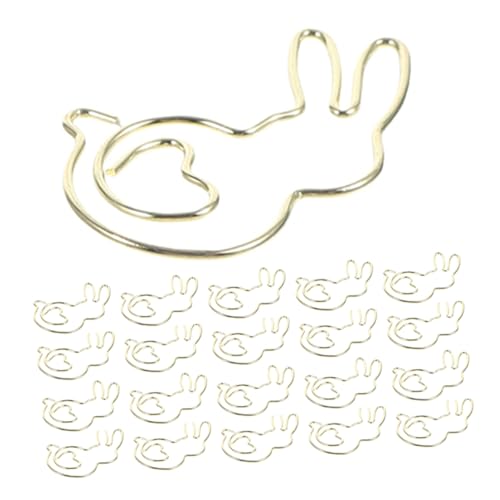 Sewroro 50 Stück Goldene Hasen Büroklammern aus Robustem Metall Niedliche Rabbit Paper Clips für Büro Schule Dokumentenorganisation und Dekorative Lesezeichen Vielseitig Einsetzbar für Sewroro 50 Stück Goldene Hasen Büroklammern aus Robustem Metall Niedliche Rabbit Paper Clips für Büro Schule Dokumentenorganisation und Dekorative Lesezeichen Vielseitig Einsetzbar für von Sewroro