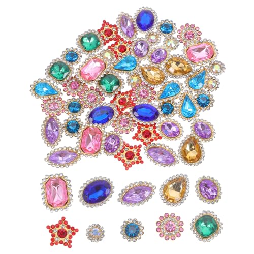 Sewroro 50 Stück Handgenähte Kristallblumen Dekorationen Schmuckelemente für Diy Haaraccessoires und Bekleidungsprojekte Sewroro 50 Stück Handgenähte Kristallblumen Dekorationen Schmuckelemente für Diy Haaraccessoires und Bekleidungsprojekte von Sewroro