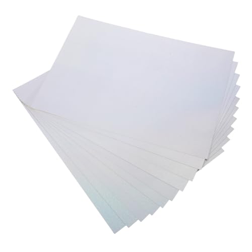 Sewroro 50 Stück Holographisches Metallic Glitzer Kartonpapier M² Spiegelndes Irisierendes Bastelpapier für Grußkarten Scrapbooking Einladungen und Dekoration von Sewroro
