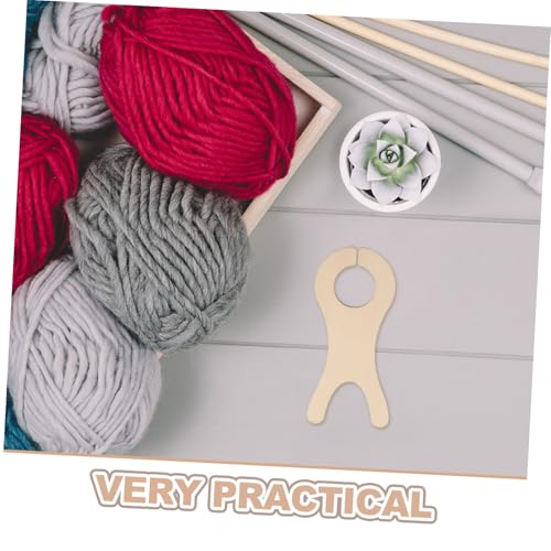 Sewroro 50 Stück Holz Garnwickler Fische Form Garn Organizer aus Natürlichem Holz für DIY Stricken Häkeln Projekte Praktische Garnspulen für Stick und Strickzubehör von Sewroro