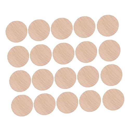 Sewroro 50 Stück Holzscheiben Massivem Holz Dicke Runde Holzteile für Diy Bastelprojekte Naturholzscheiben mit Glatter Oberfläche Umweltfreundlich und Vielseitig für Dekoration und von Sewroro