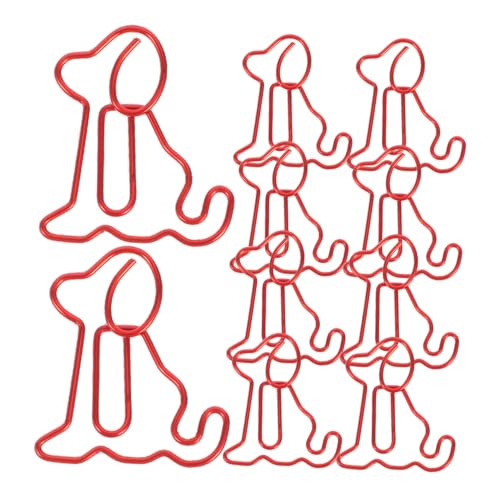 Sewroro 50 Stück Hundeförmige Büroklammern Lustige und Dekorative Lesezeichen für Büro Schule und Zuhause Multifunktionale Papierclips Rot Sewroro 50 Stück Hundeförmige Büroklammern Lustige und Dekorative Lesezeichen für Büro Schule und Zuhause Multifunktionale Papierclips Rot von Sewroro