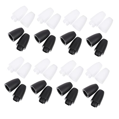 Sewroro 50 Stück Kunststoff Verbindungsverschluss Schwarz und Weiß Bunte Sicherheits Breakaway Clips für DIY Taschen Kleidung Schuhe Hüte Praktische Perlen Barrel Connector Verschlüsse von Sewroro