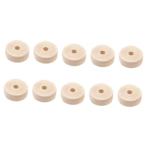 Sewroro 50 Stück Naturfarbene Holzscheiben Rund DIY Bastelräder Blank Holzräder für Vielseitige Holzchips für Kreative Handwerksprojekte und Dekorative Anwendungen von Sewroro