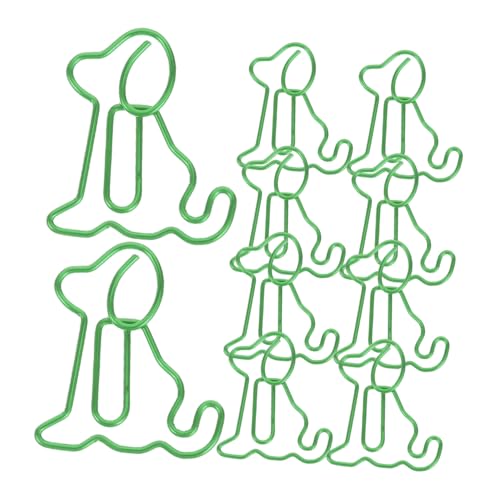 Sewroro 50 Stück Niedliche Hund Büroklammern Tierförmige Lesezeichen für Bürobedarf Vielseitige und Dekorative Papierclips Leuchtendem Grün für Dokumente und Notizen Sewroro 50 Stück Niedliche Hund Büroklammern Tierförmige Lesezeichen für Bürobedarf Vielseitige und Dekorative Papierclips Leuchtendem Grün für Dokumente und Notizen von Sewroro